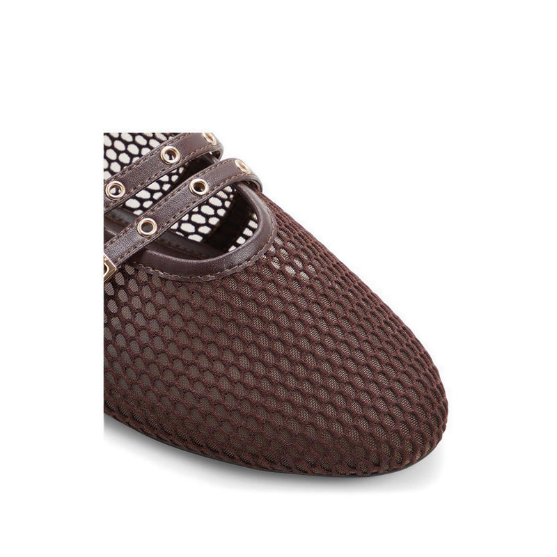 Ulelibaen Women's Ballerinas & Slip-Ons Dark Brown