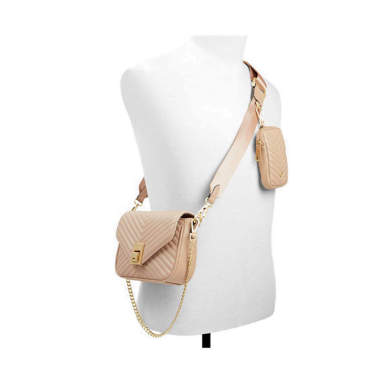 Unila Women's Cross Body Bag - Medium Beige