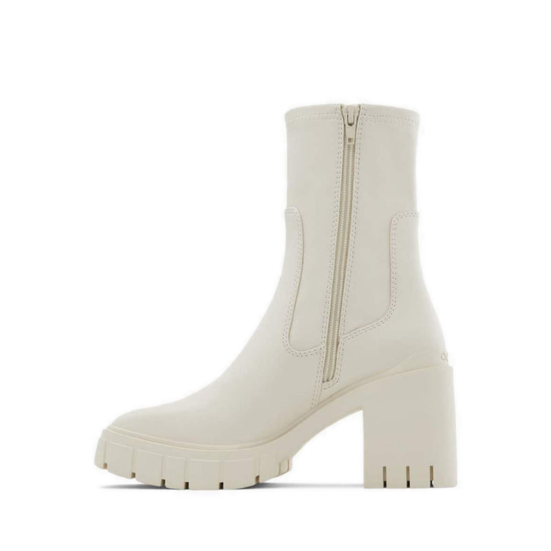 Upstage Women's Lug Sole Sock Boots - White