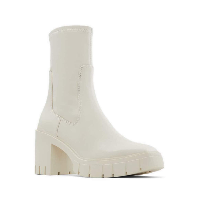 Upstage Women's Lug Sole Sock Boots - White