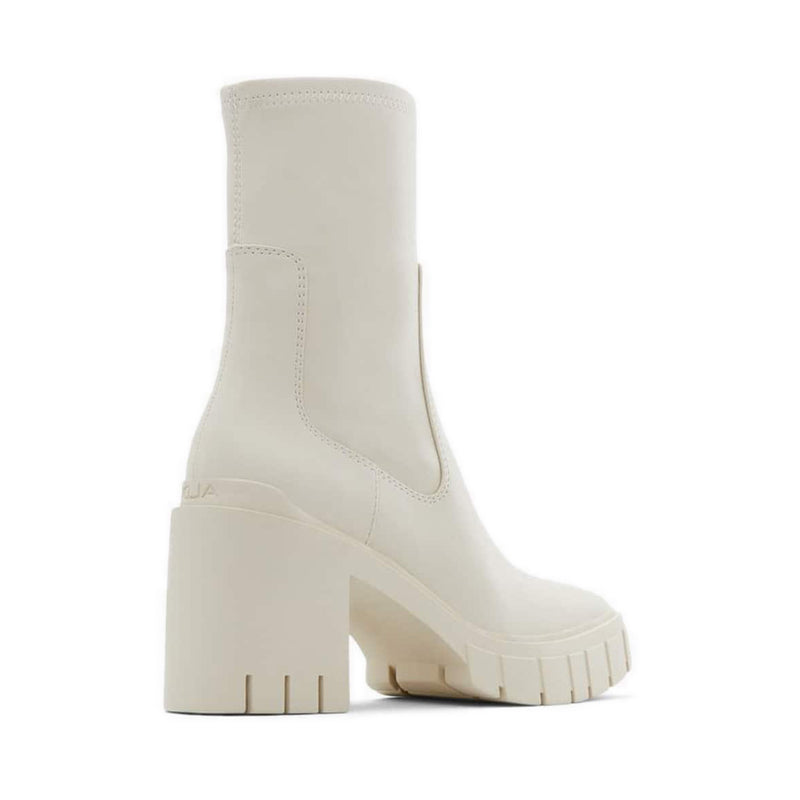 Upstage Women's Lug Sole Sock Boots - White