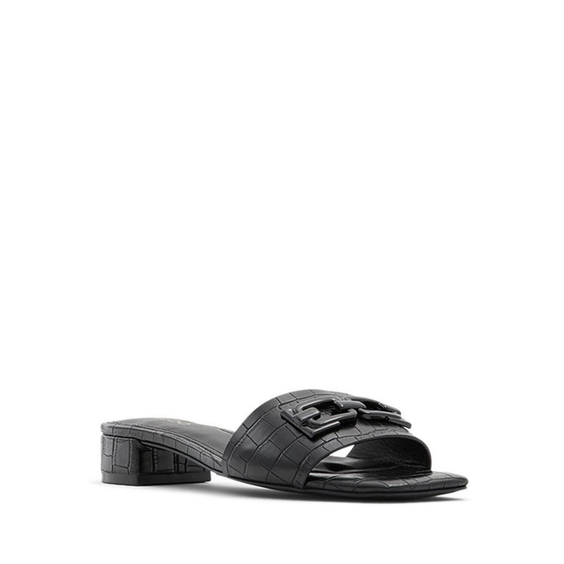 Ethauwen Women's Flat Sandals - Black