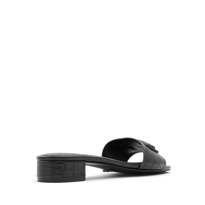 Ethauwen Women's Flat Sandals - Black