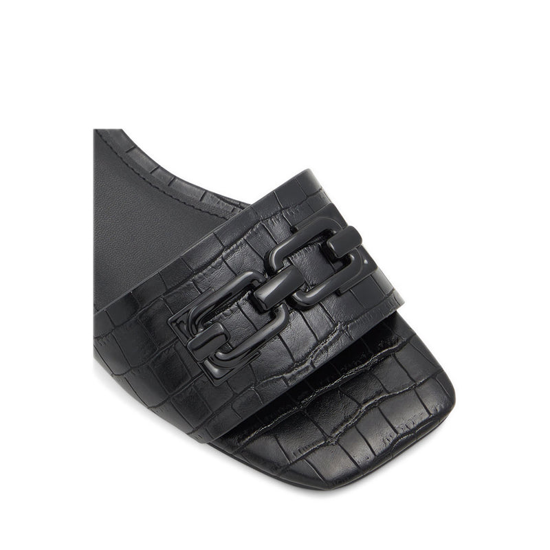 Ethauwen Women's Flat Sandals - Black