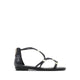Oceriwenflex Women's Strappy Flat Sandals - Black