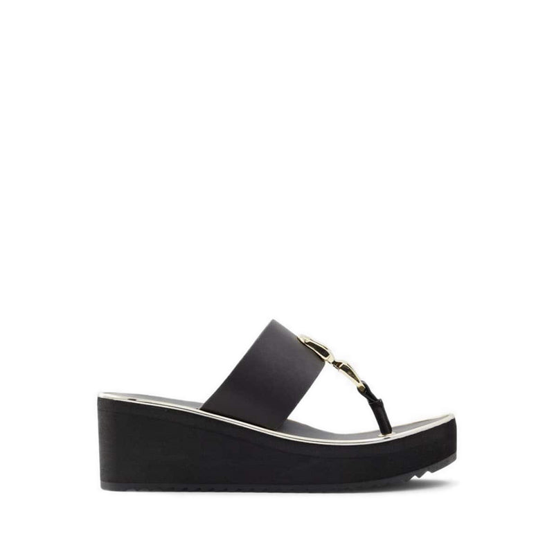 Toea Women's Beach Wedged Sandals - Black