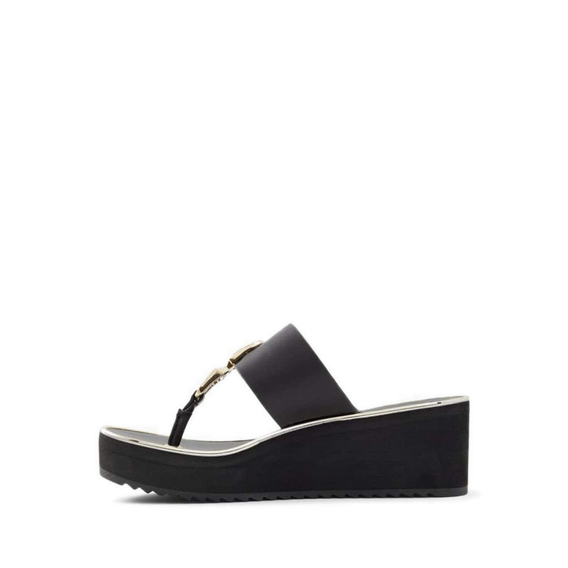 Toea Women's Beach Wedged Sandals - Black