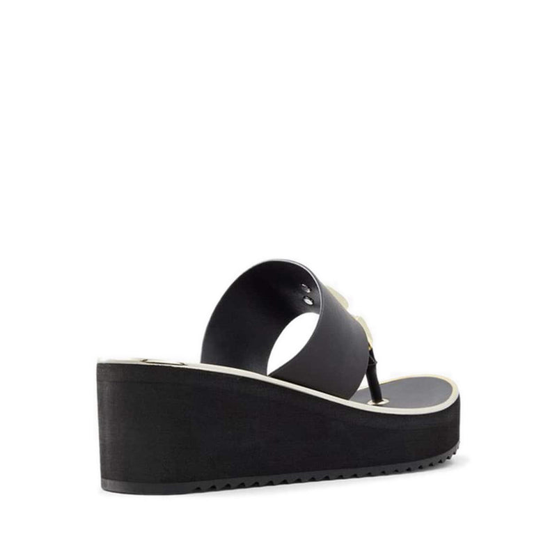 Toea Women's Beach Wedged Sandals - Black