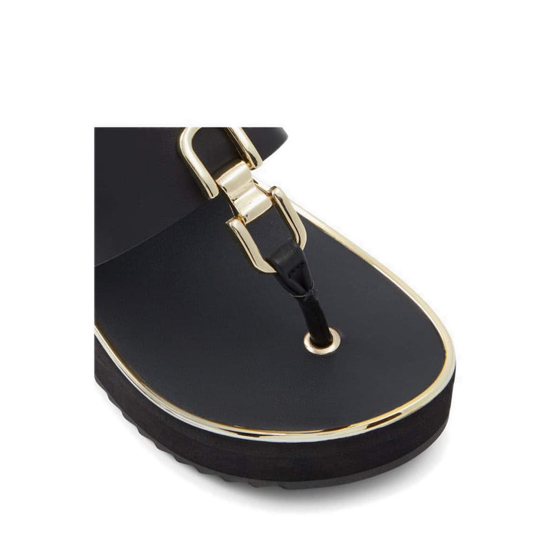 Toea Women's Beach Wedged Sandals - Black