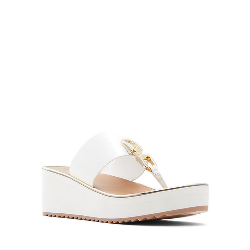 Toea Women's Beach Wedged Sandals - White