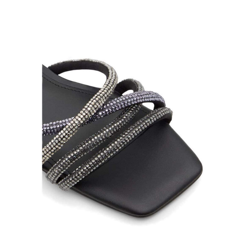 Rossie Women's Flat Sandals - Black