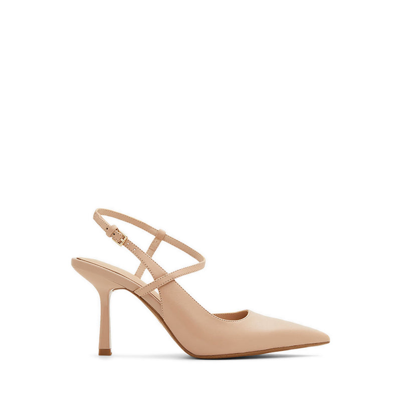 Brunette Women's Strappy Pumps - Bone
