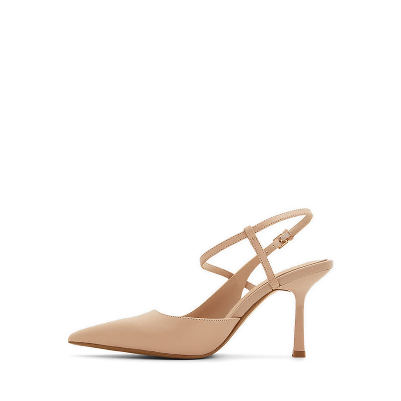 Brunette Women's Strappy Pumps - Bone