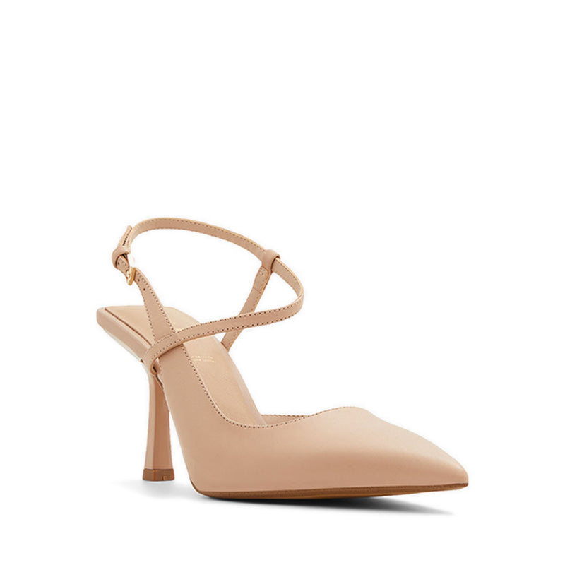 Brunette Women's Strappy Pumps - Bone
