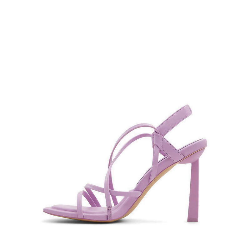 Amilia Women's Strappy Heeled Sandals - Bright Purple
