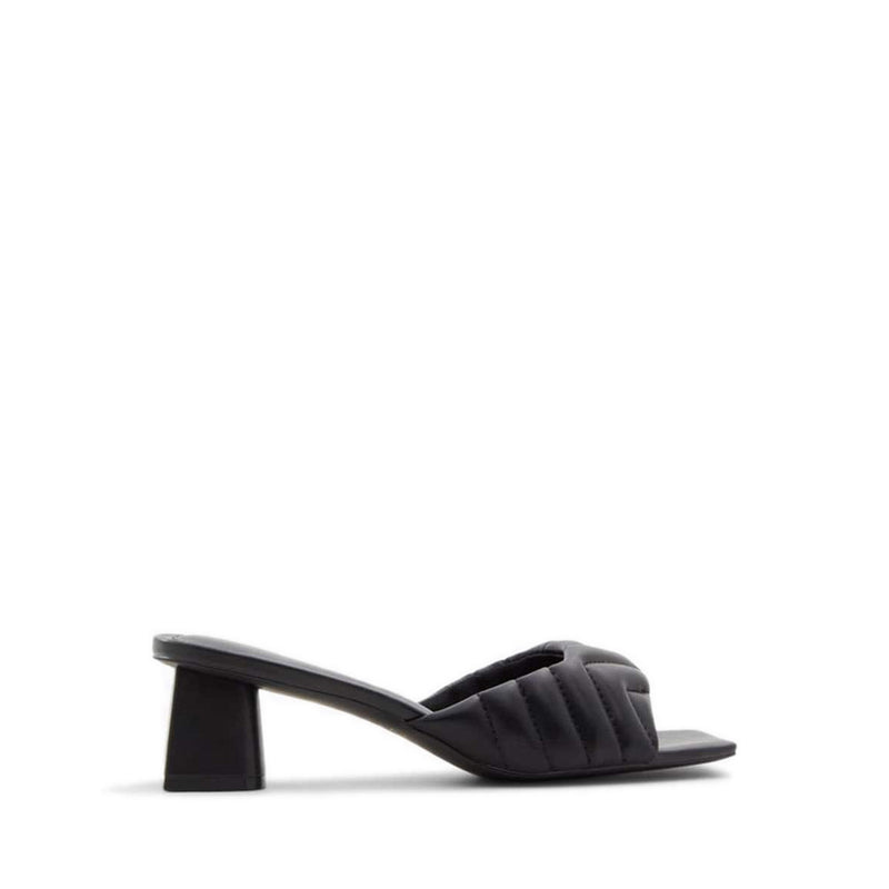 Celesta Women's Slide Heeled Sandals - Black
