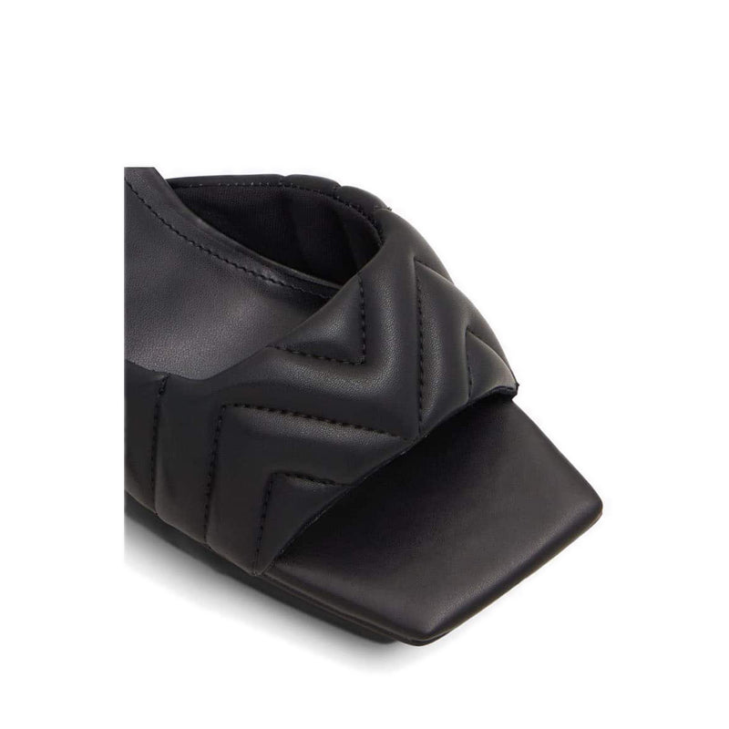 Celesta Women's Slide Heeled Sandals - Black