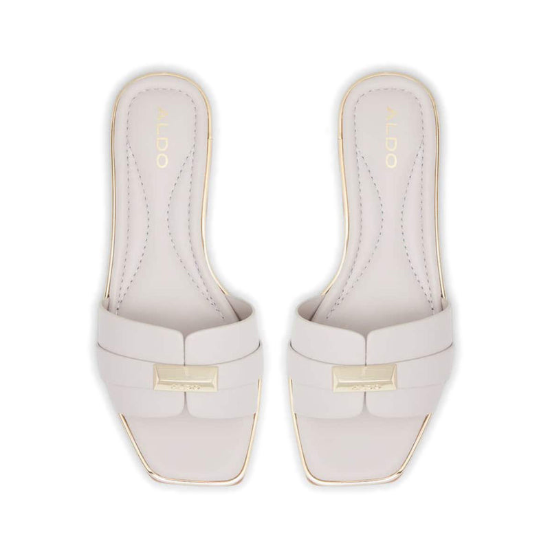 Darine Women's Flat Slide Sandals - Grey