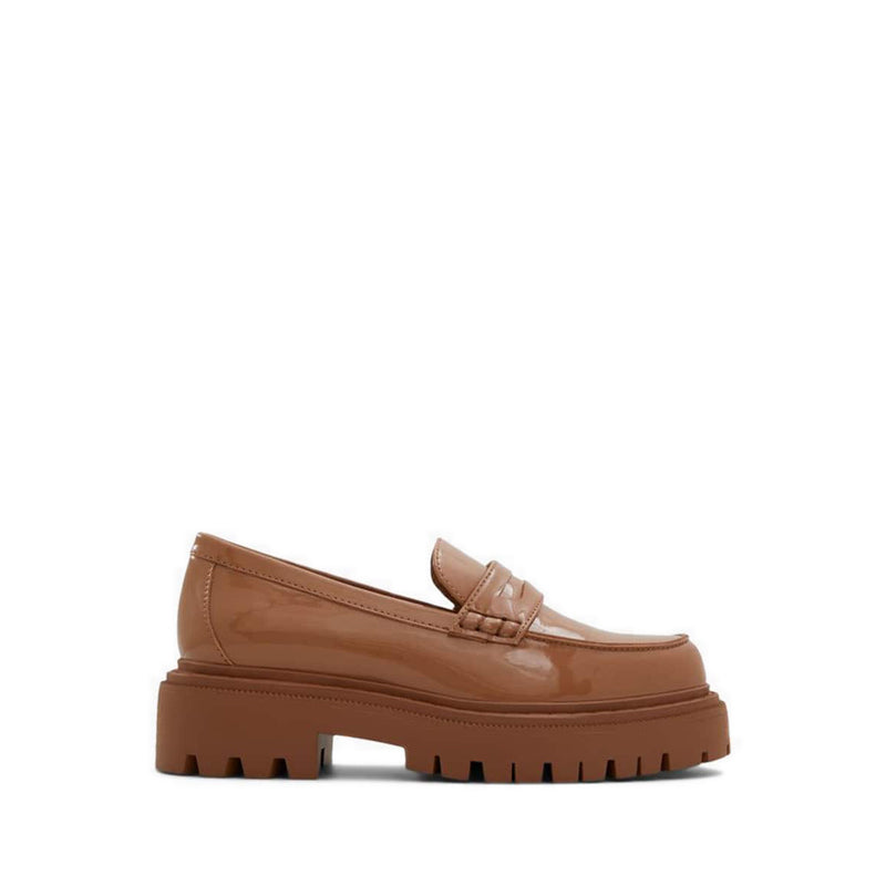 Bigstrut Women's Lug Sole Heeled Loafers - Dark Beige