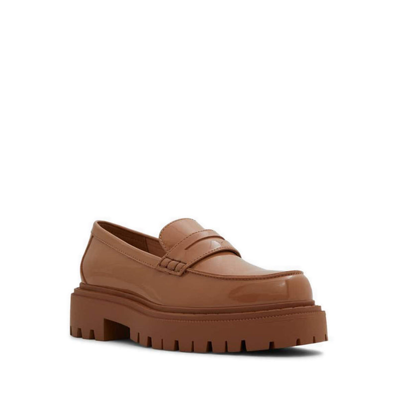 Bigstrut Women's Lug Sole Heeled Loafers - Dark Beige