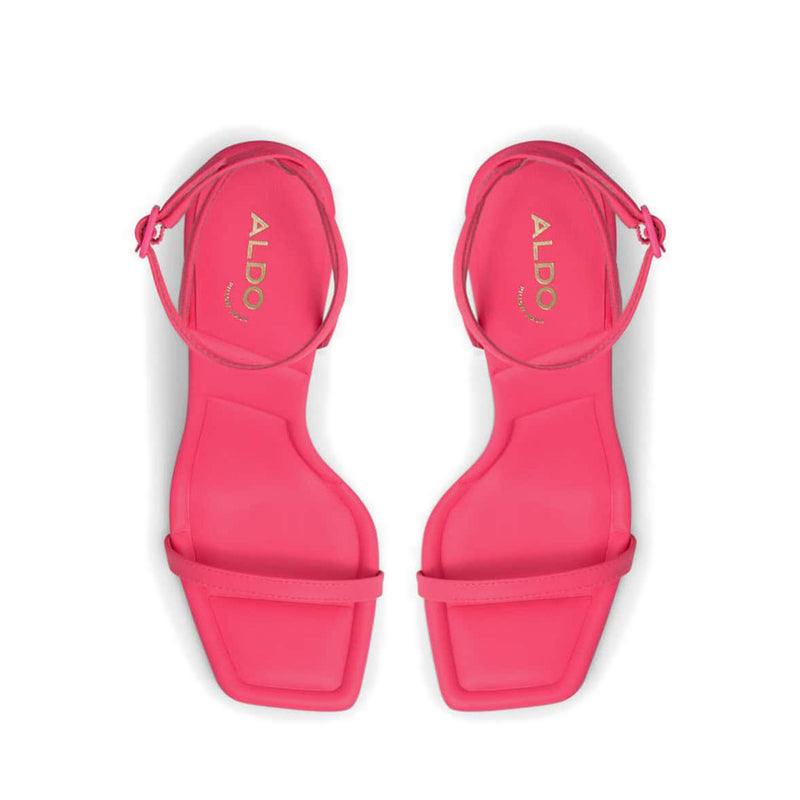 Vivanti Women's Ankle Strap Heeled Sandals - Bright Pink