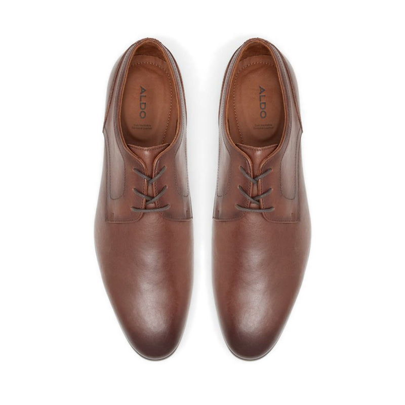 Delfordflex Men's Lace Up Derby Dress Shoe - Light Brown