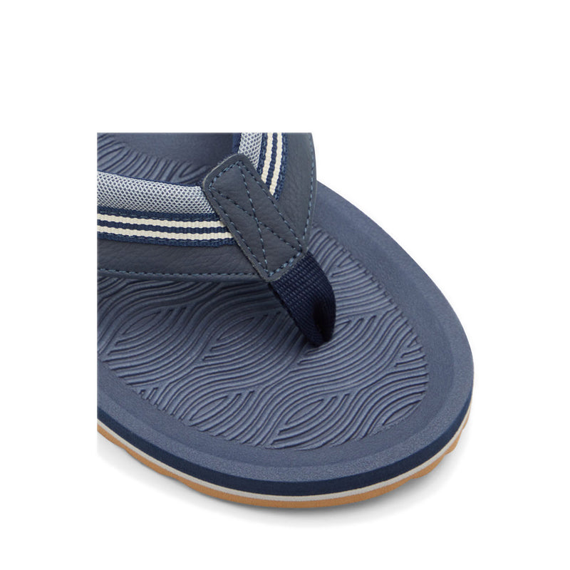 Burges Men's Thong Sandals - Navy