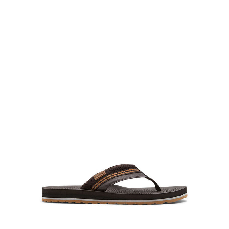 Burges Men's Thong Sandals - Dark Brown