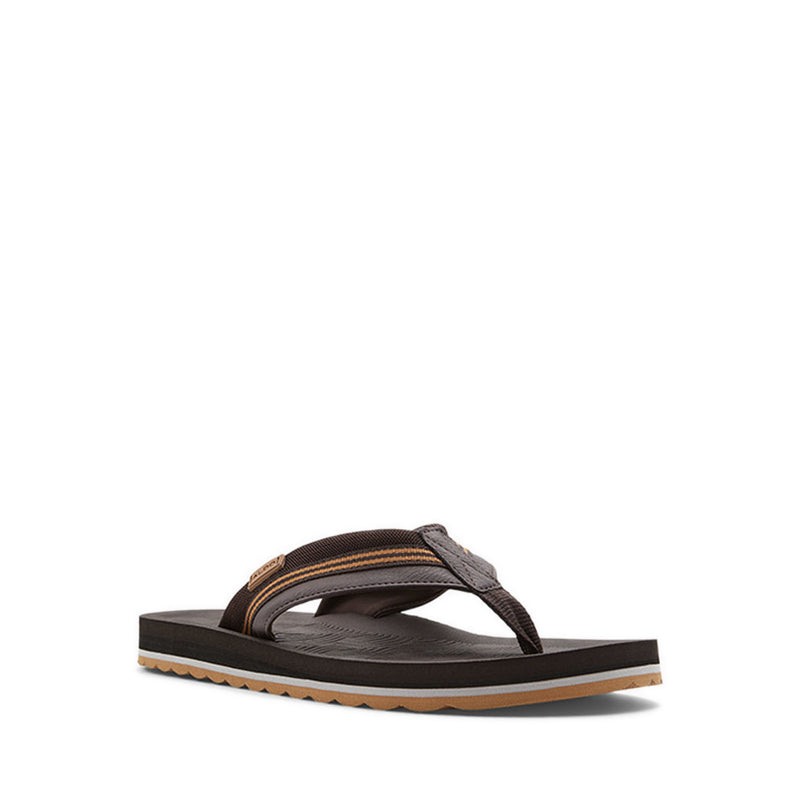 Burges Men's Thong Sandals - Dark Brown