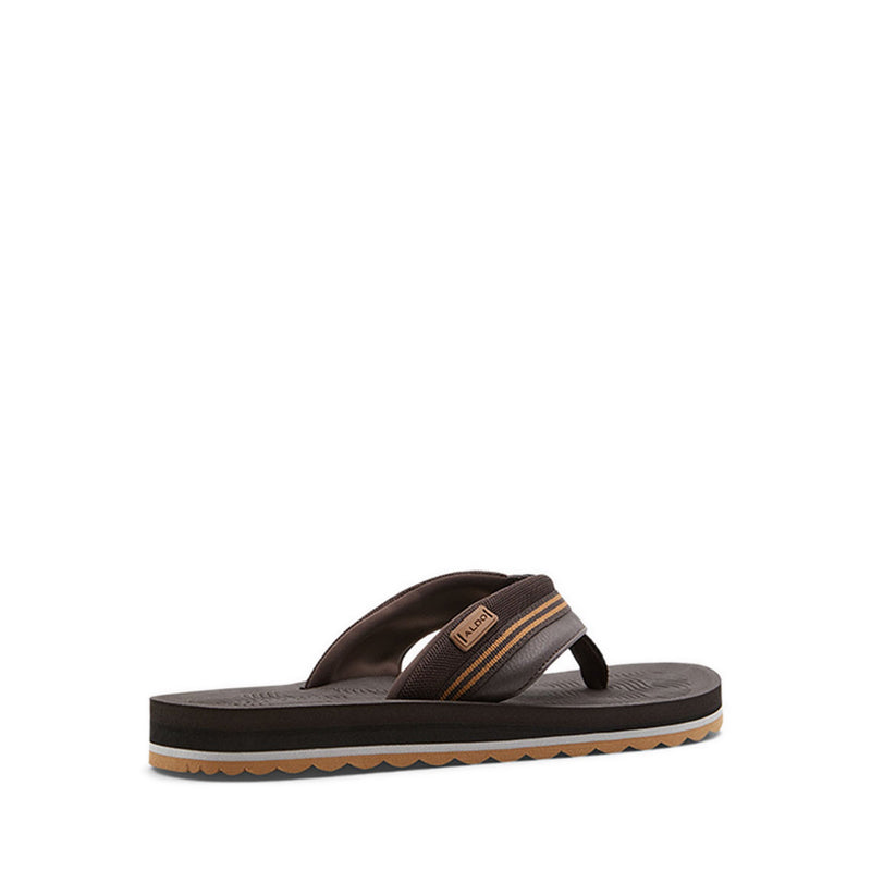Burges Men's Thong Sandals - Dark Brown