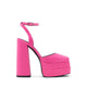 Kersaudy Women's Heeled Shoes - Bright Pink