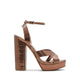 Hally Women's Heeled Sandals - Bronze