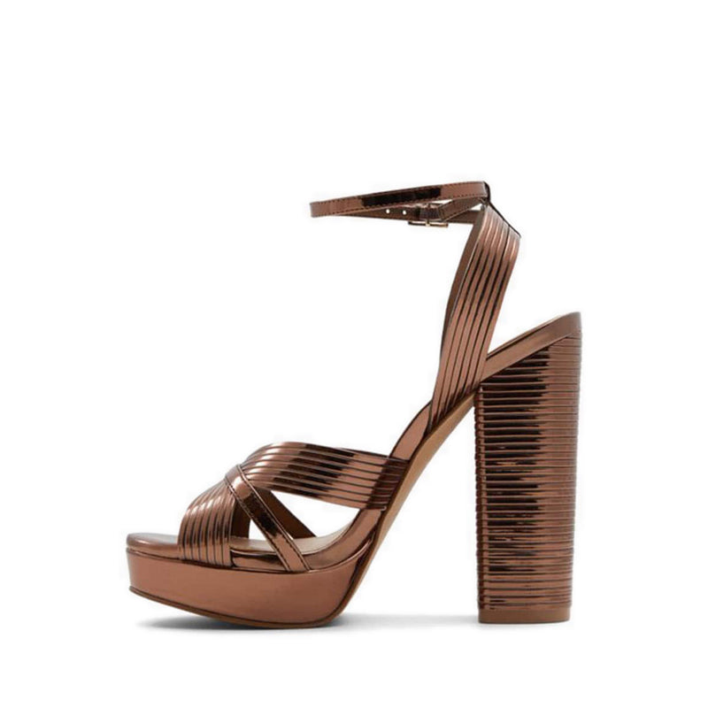 Hally Women's Heeled Sandals - Bronze