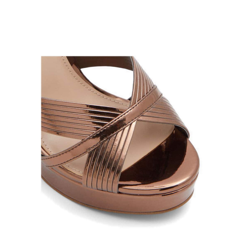Hally Women's Heeled Sandals - Bronze