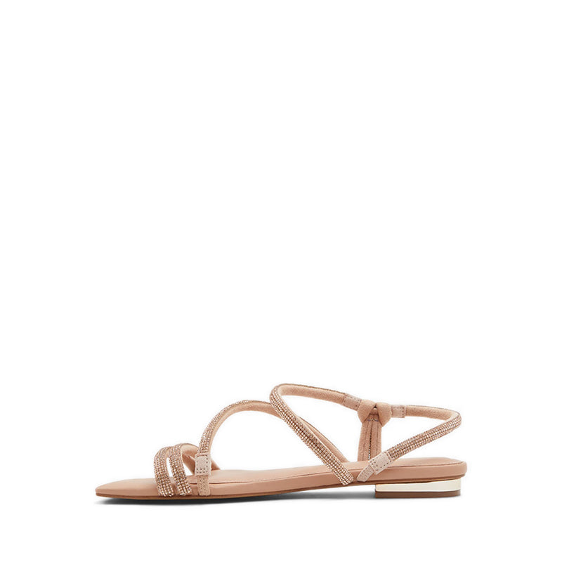 Coralee Women's Strappy Flat Sandals - Rose Gold