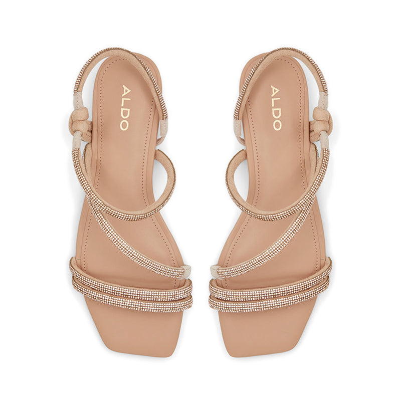 Coralee Women's Strappy Flat Sandals - Rose Gold