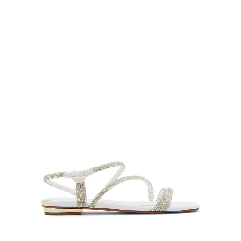Coralee Women's Strappy Flat Sandals - Clear