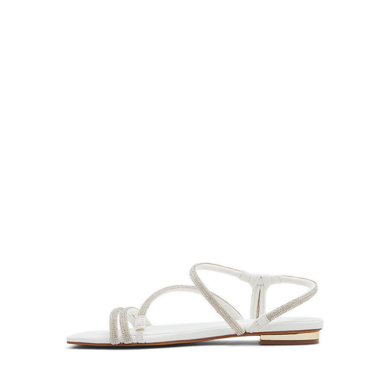 Coralee Women's Strappy Flat Sandals - Clear