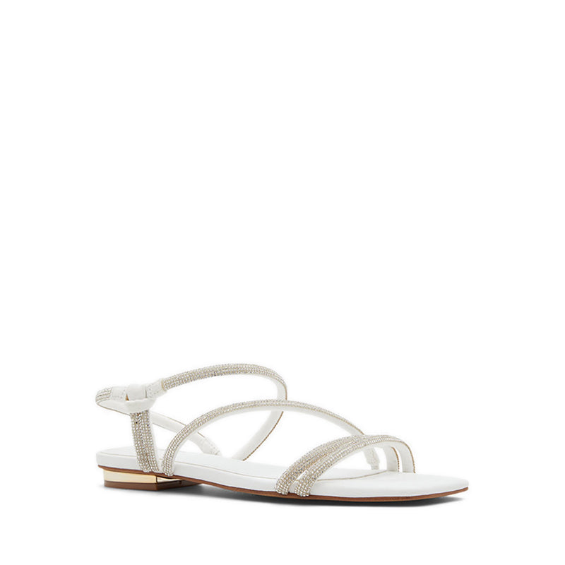 Coralee Women's Strappy Flat Sandals - Clear
