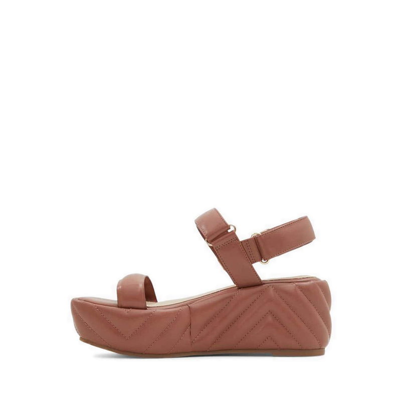 Eroellan Women's Platform Wedge Sandals - Rust