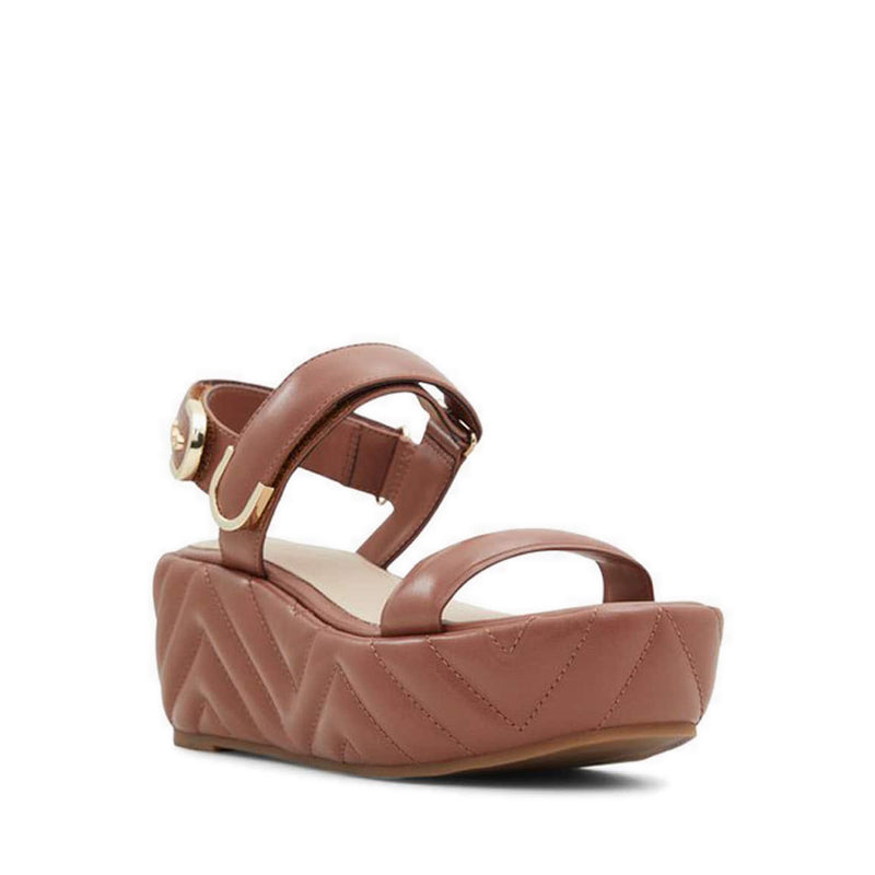 Eroellan Women's Platform Wedge Sandals - Rust