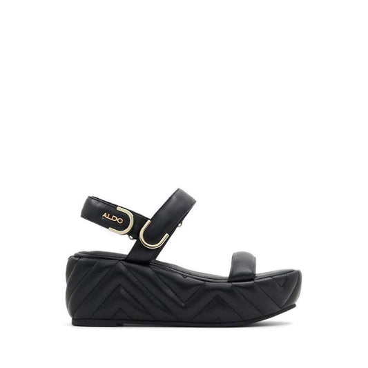 Eroellan Women's Platform Wedge Sandals - Black