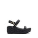 Eroellan Women's Platform Wedge Sandals - Black