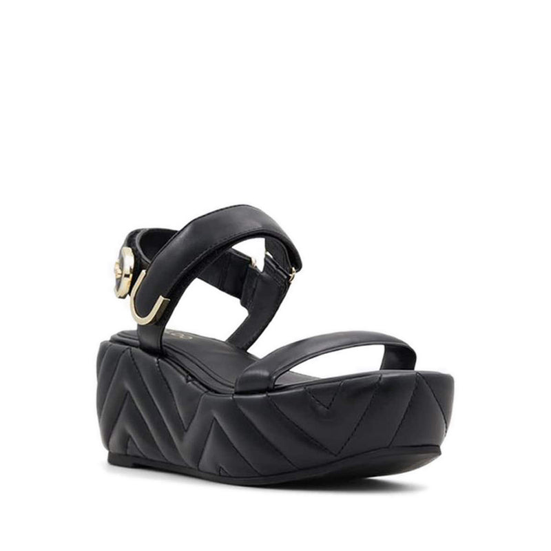 Eroellan Women's Platform Wedge Sandals - Black