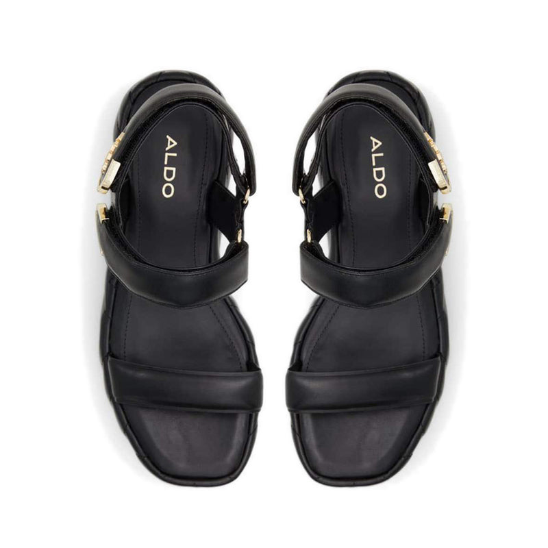 Eroellan Women's Platform Wedge Sandals - Black