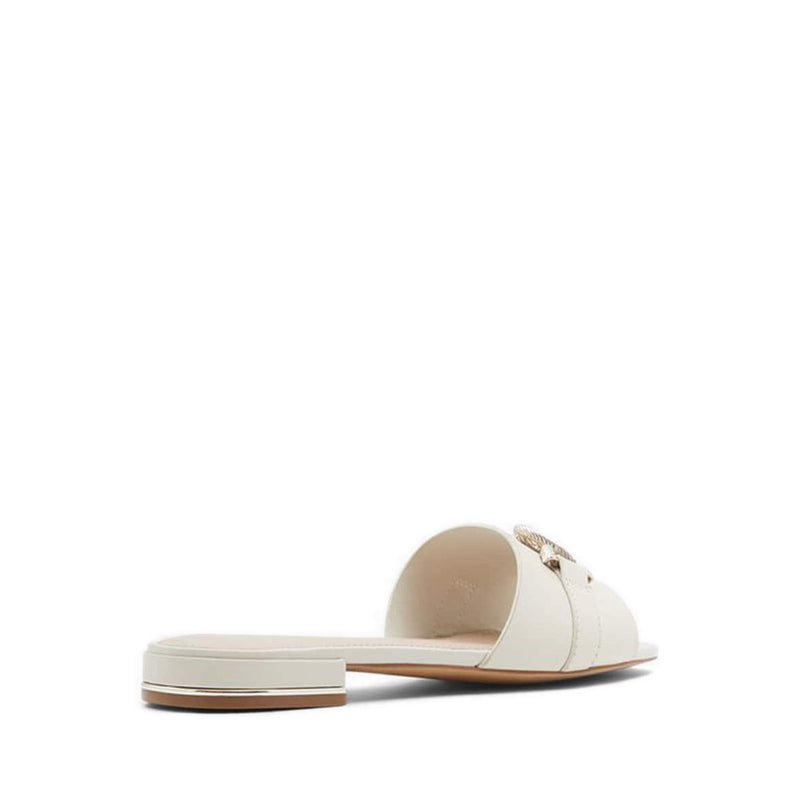 Hayhar Women's Flat Slide Sandals - White