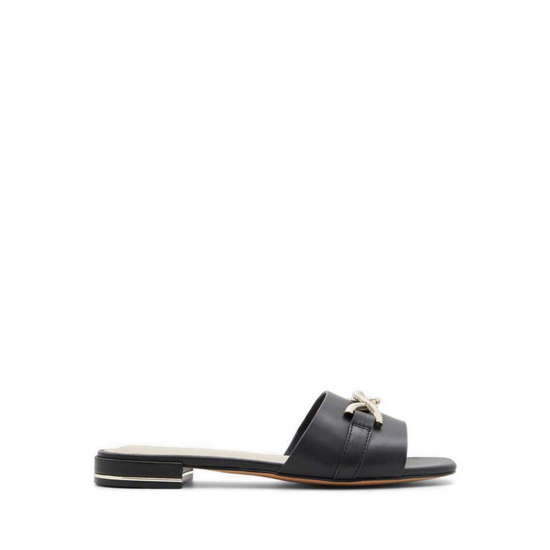 Hayhar Women's Flat Slide Sandals - Black