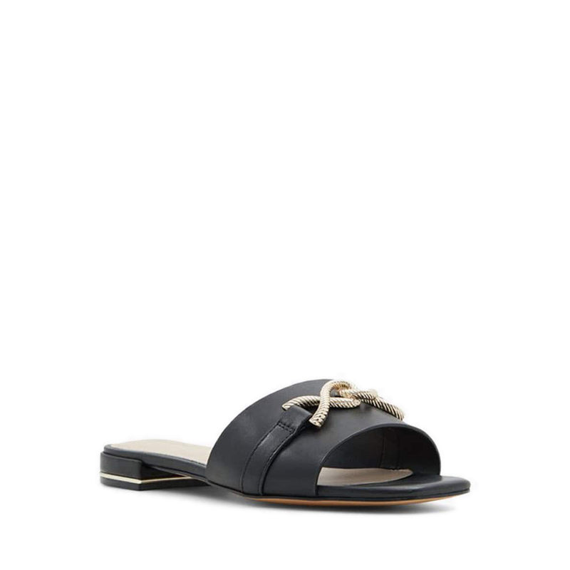 Hayhar Women's Flat Slide Sandals - Black