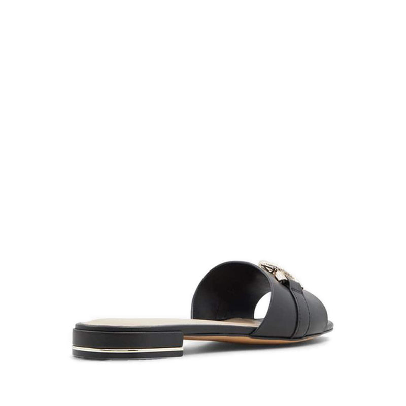 Hayhar Women's Flat Slide Sandals - Black