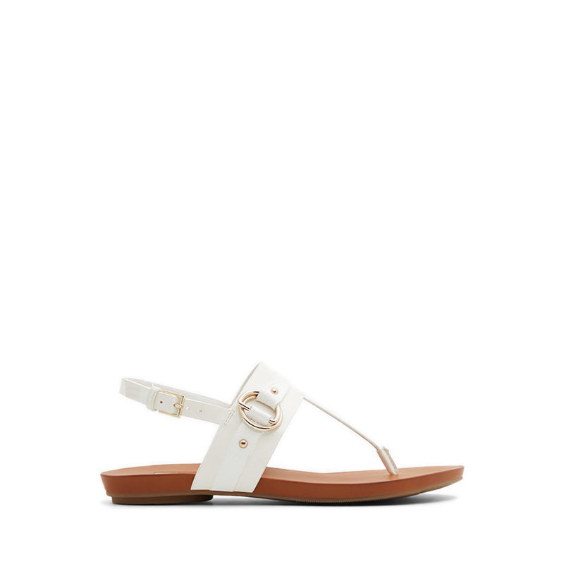 Pandra Women's Flat Thong Sandals - White